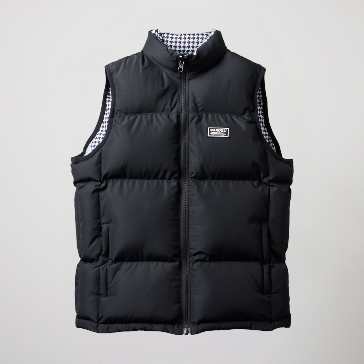 BANDEL GOLF WOMENS REVERSIBLE DOWN VEST BGS-W4ARDVTダウンベスト リバーシブル 防寒性 / BLACK×HOUNDSTOOTH