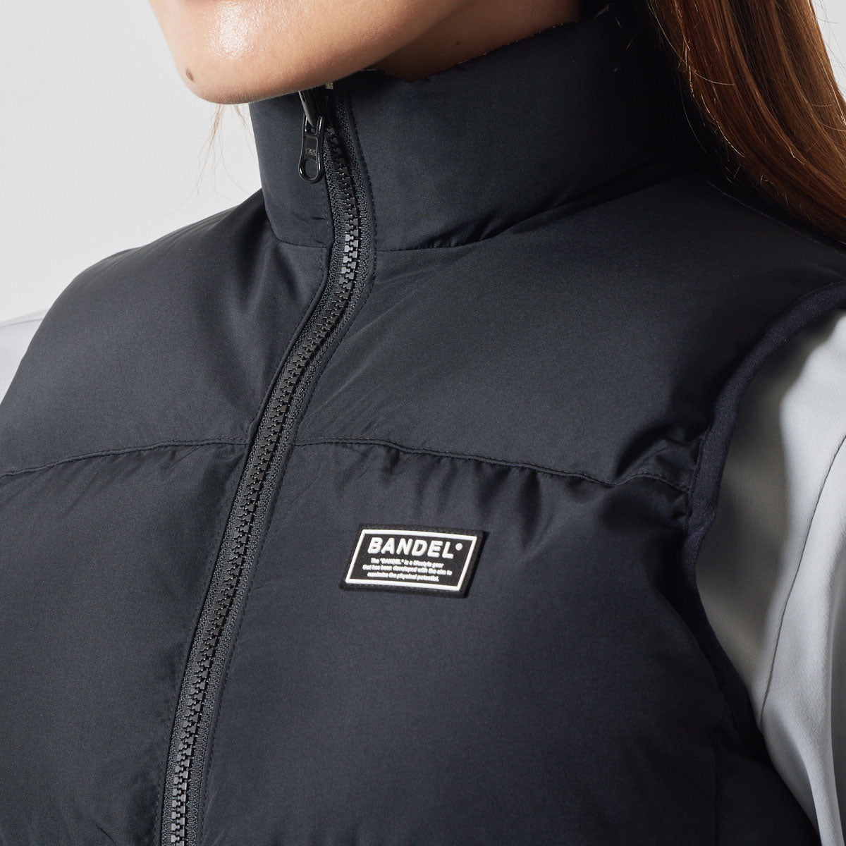 BANDEL GOLF WOMENS REVERSIBLE DOWN VEST BGS-W4ARDVTダウンベスト リバーシブル 防寒性 / BLACK×HOUNDSTOOTH