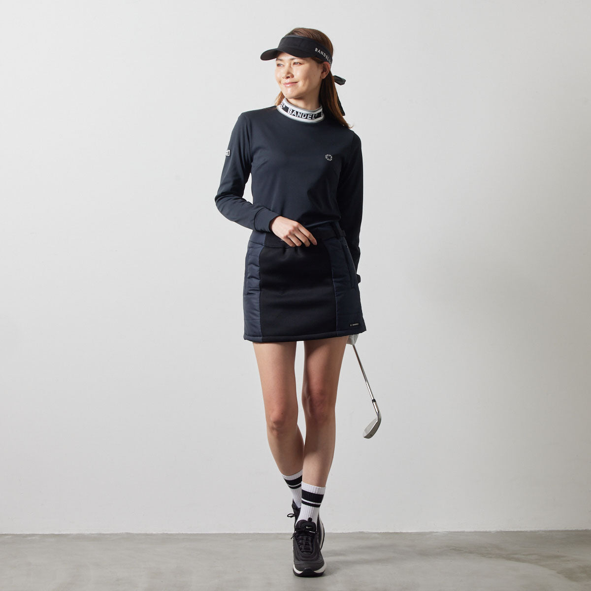 WOMENS SIDE PUFFER SKIRT BGS-W4ASPSK スカート 軽量 保温 中綿 インベル付き / BLACK