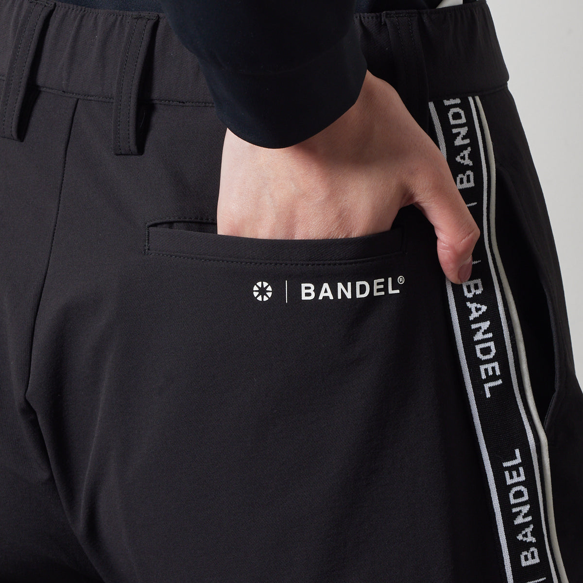 WOMENS WATER REPELLENT PIPING LONGPANTS BGS-W4AWPLP 高耐久 4WAYストレッチ 撥水 起毛 ウォッシャブル セットアップ / BLACK