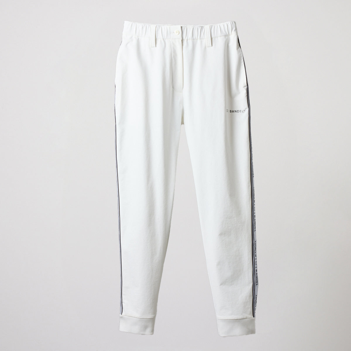 WOMENS WATER REPELLENT PIPING LONGPANTS BGS-W4AWPLP 高耐久 4WAYストレッチ 撥水 起毛 ウォッシャブル セットアップ / WHITE