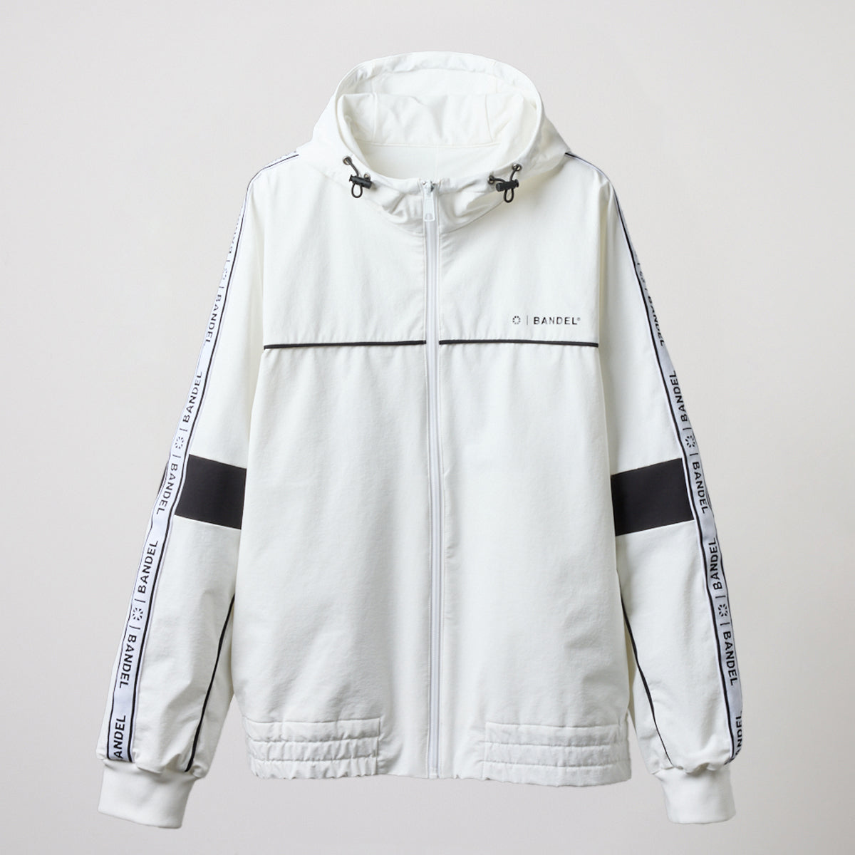 WOMENS WATER REPELLENT PIPING ZIP PARKA BGS-W4AWPZP 高耐久 4WAYストレッチ 撥水 起毛 イージーケア セットアップ / WHITE
