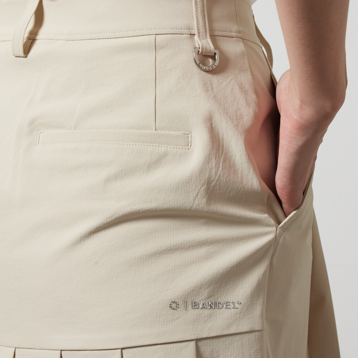 BANDEL GOLF バンデルゴルフ スカート WOMENS BASIC STRECH PLEATS SKIRT BGS-W4SBPSK BEIGE ベージュ