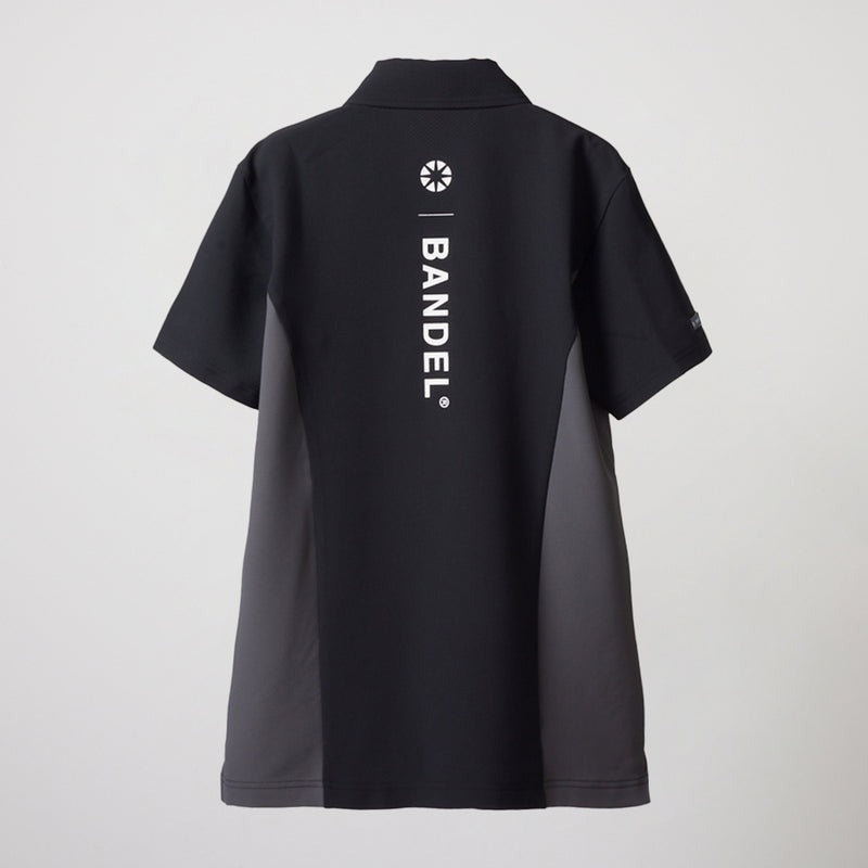 BANDEL GOLF バンデルゴルフ ポロシャツ WOMENS SIDE PANEL SWITCH S/S POLO SHIRTS BGS-W4SSSPL BLACKxGRAY ブラック グレー