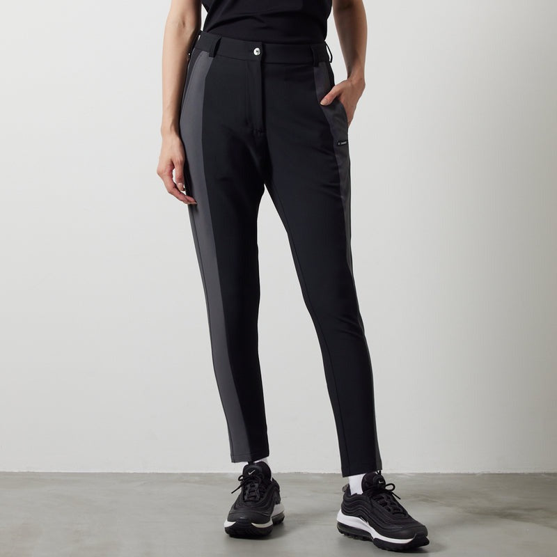 BANDEL GOLF バンデルゴルフ ロングパンツ WOMENS SIDE PANEL SWITCH TAPERED PANTS BGS-W4SSSPT BLACKxGRAY ブラック グレー