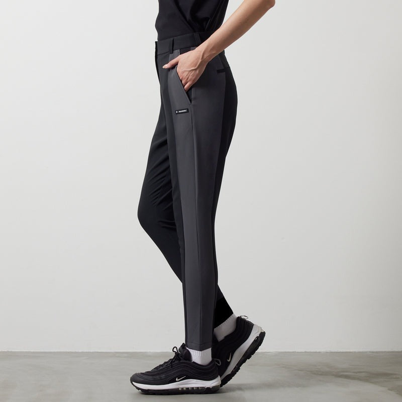 BANDEL GOLF バンデルゴルフ ロングパンツ WOMENS SIDE PANEL SWITCH TAPERED PANTS BGS-W4SSSPT BLACKxGRAY ブラック グレー