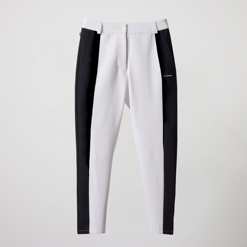 BANDEL GOLF バンデルゴルフ ロングパンツ WOMENS SIDE PANEL SWITCH TAPERED PANTS BGS-W4SSSPT WHITExBLACK ホワイト ブラック