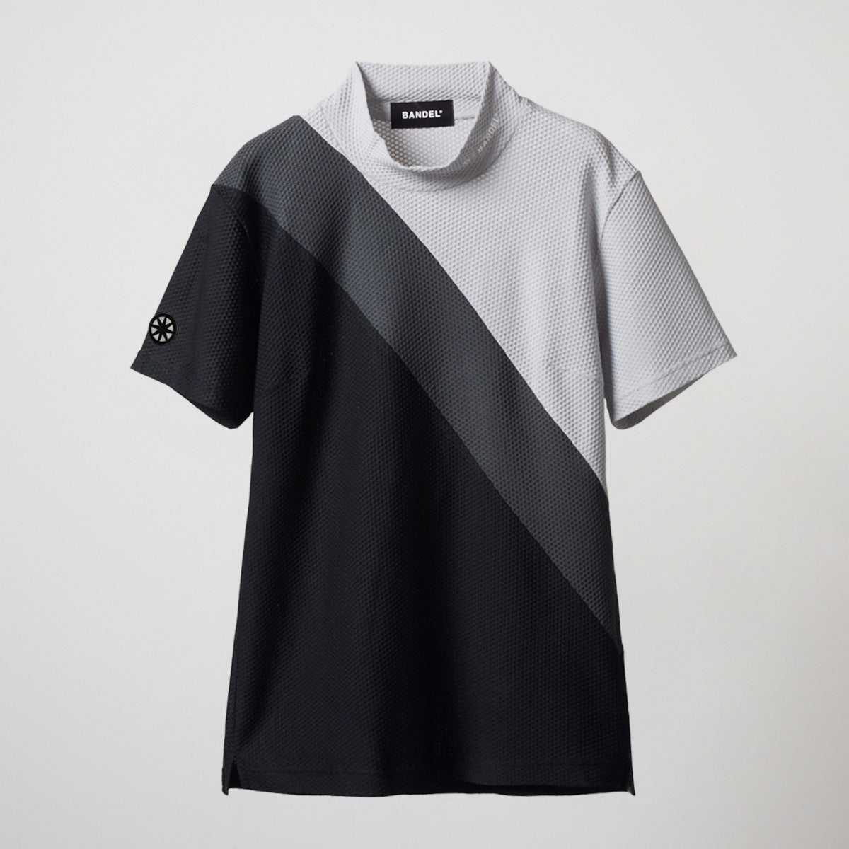 WOMENS STRIPES SWITCH S/S MOCK NECK SHIRTS BGS-W4SSTMC モックネック / GRAYxCHARCOALxBLACK