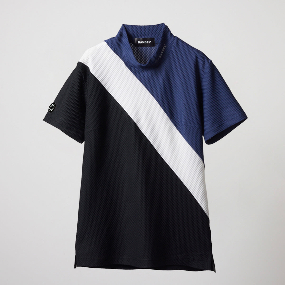 WOMENS STRIPES SWITCH S/S MOCK NECK SHIRTS BGS-W4SSTMC モックネック / NAVYxWHITExBLACK