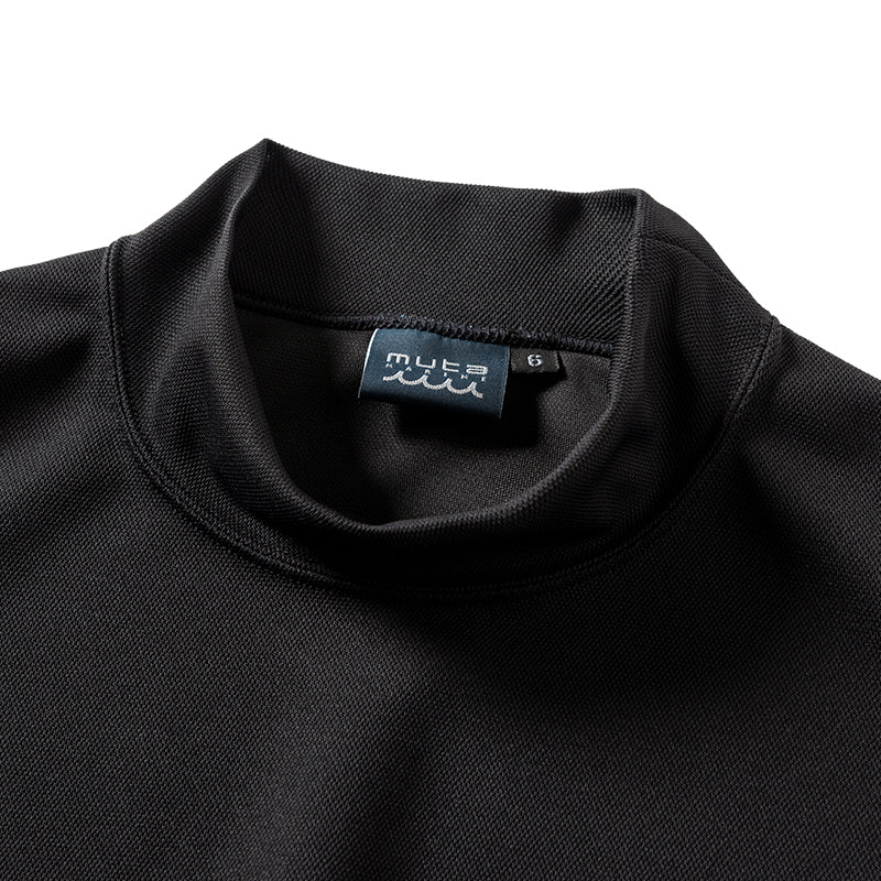 BANDEL×muta Limited 24AW L/S Moc モックネック バンデル×ムータ コラボ ストレッチ 吸水性 速乾性 / BLACK