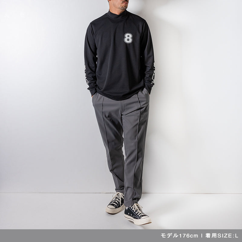 BANDEL×muta Limited 24AW L/S Moc モックネック バンデル×ムータ コラボ ストレッチ 吸水性 速乾性 / BLACK