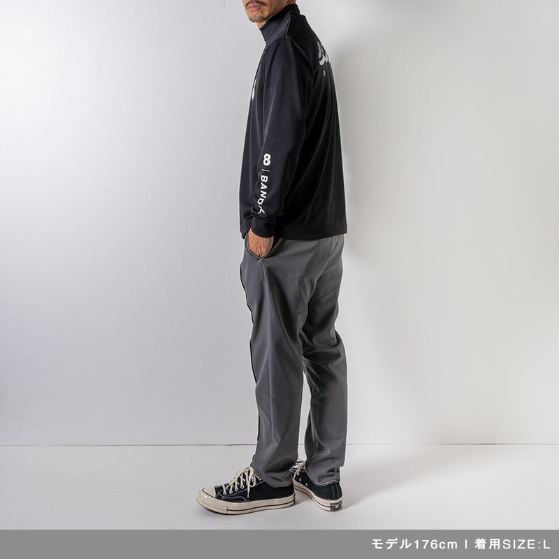 BANDEL×muta Limited 24AW L/S Moc モックネック バンデル×ムータ コラボ ストレッチ 吸水性 速乾性 / BLACK