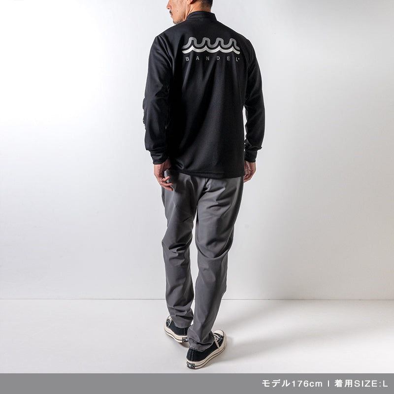 BANDEL×muta Limited 24AW L/S Moc モックネック バンデル×ムータ コラボ ストレッチ 吸水性 速乾性 / BLACK