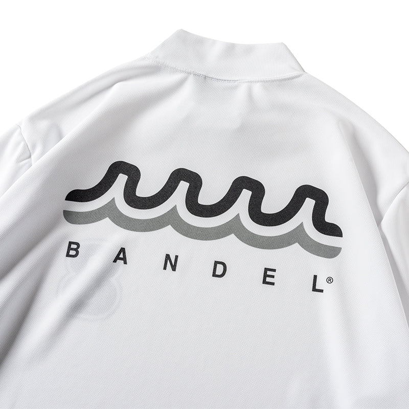 BANDEL×muta Limited 24AW L/S Moc モックネック バンデル×ムータ コラボ ストレッチ 吸水性 速乾性 / WHITE