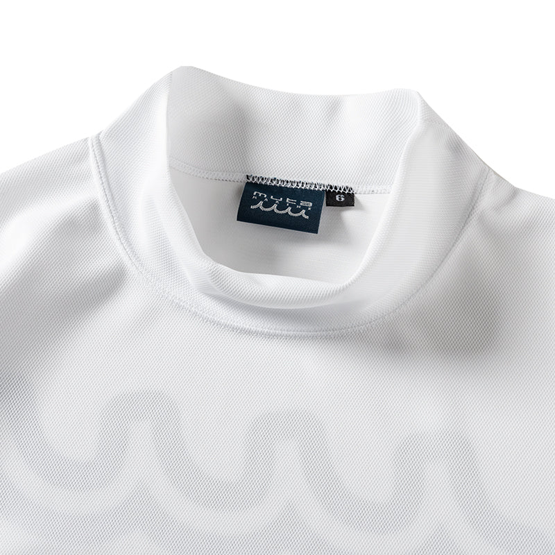 BANDEL×muta Limited 24AW L/S Moc モックネック バンデル×ムータ コラボ ストレッチ 吸水性 速乾性 / WHITE