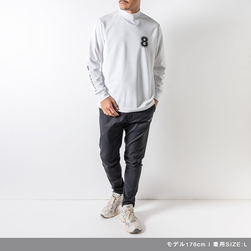 BANDEL×muta Limited 24AW L/S Moc モックネック バンデル×ムータ コラボ ストレッチ 吸水性 速乾性 / WHITE