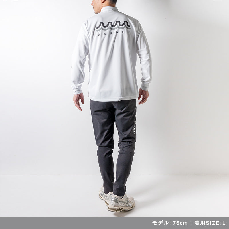 BANDEL×muta Limited 24AW L/S Moc モックネック バンデル×ムータ コラボ ストレッチ 吸水性 速乾性 / WHITE