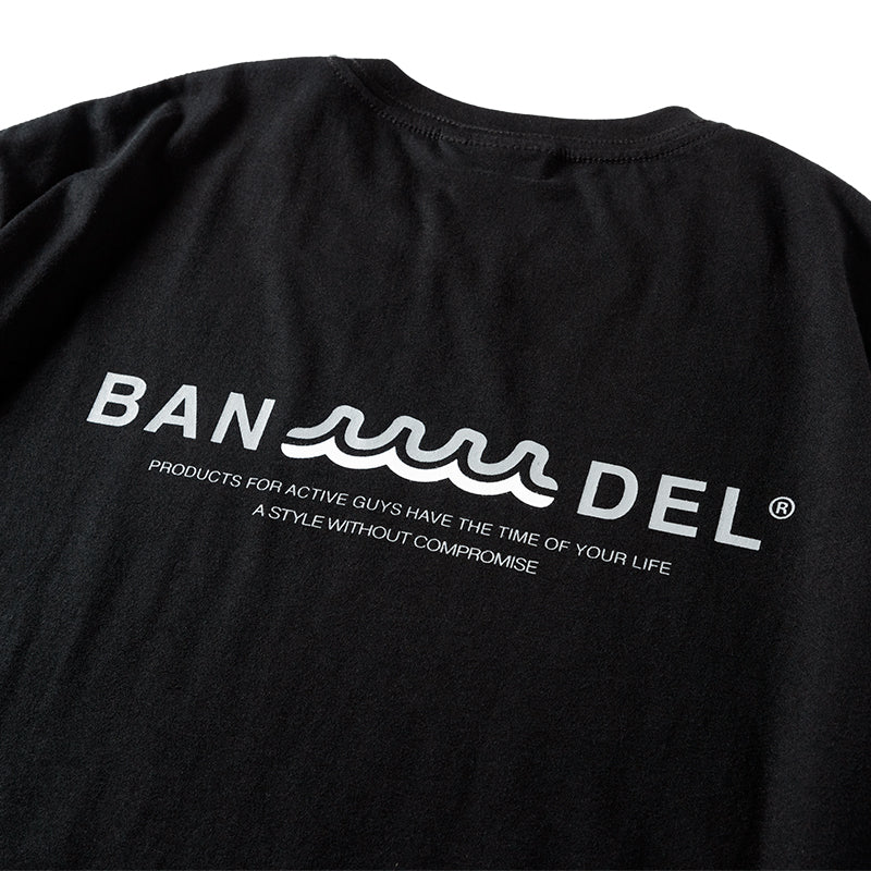 BANDEL×muta Limited 24AW L/S Tee ロンT バンデル×ムータ コラボ コットン100% / BLACK
