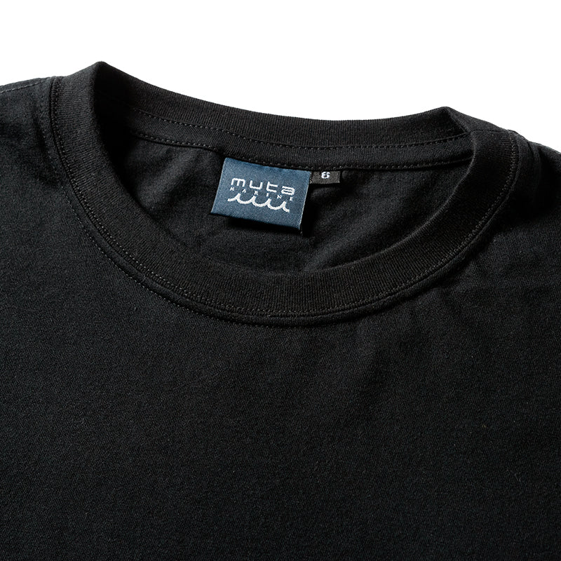 BANDEL×muta Limited 24AW L/S Tee ロンT バンデル×ムータ コラボ コットン100% / BLACK