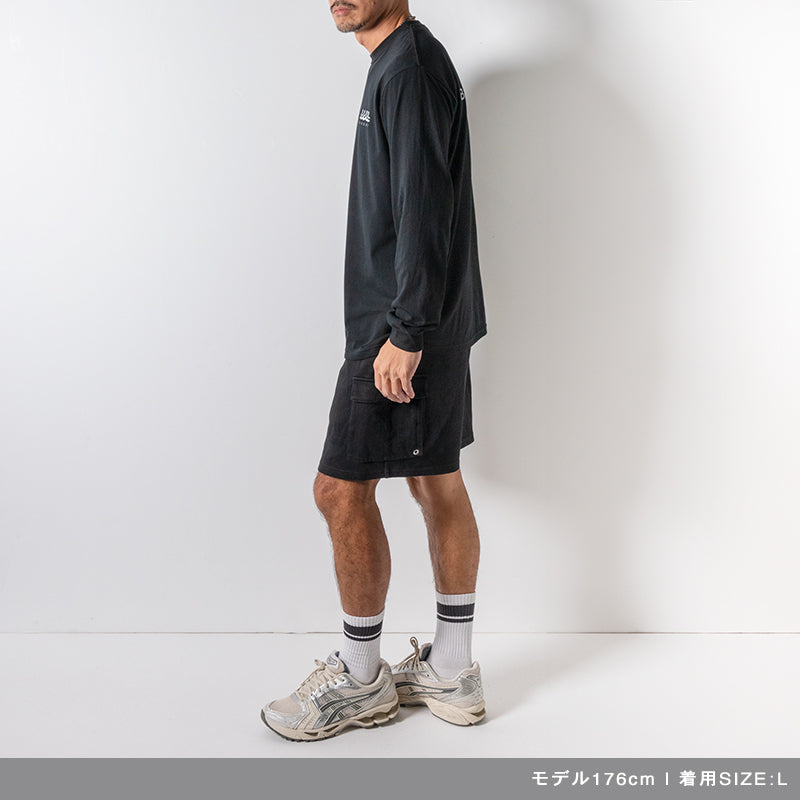 BANDEL×muta Limited 24AW L/S Tee ロンT バンデル×ムータ コラボ コットン100% / BLACK