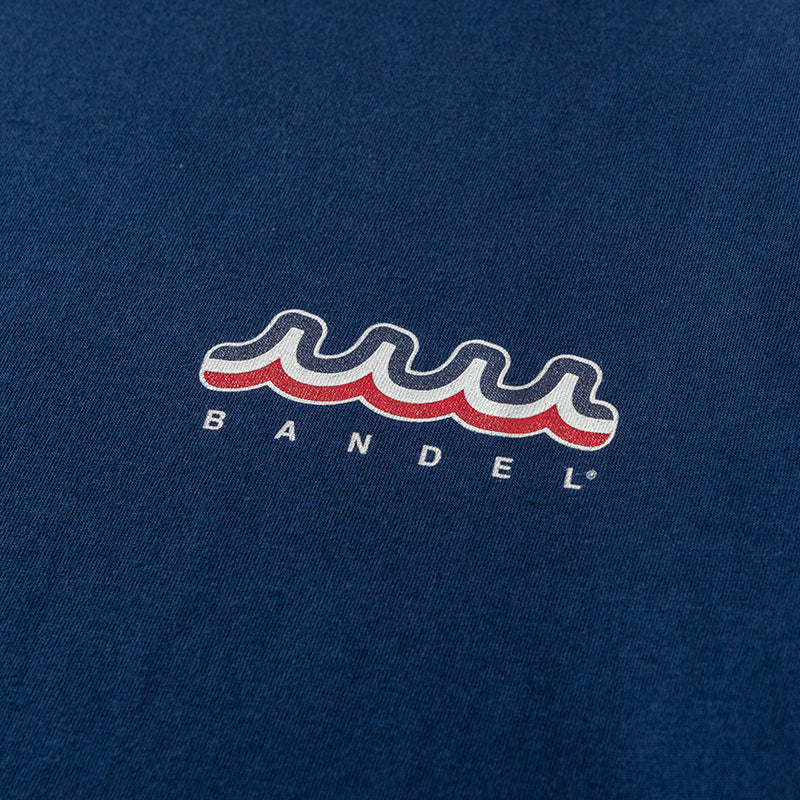 BANDEL×muta Limited 24AW L/S Tee ロンT バンデル×ムータ コラボ コットン100% / NAVY