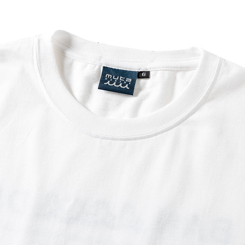 BANDEL×muta Limited 24AW L/S Tee ロンT バンデル×ムータ コラボ コットン100% / WHITE