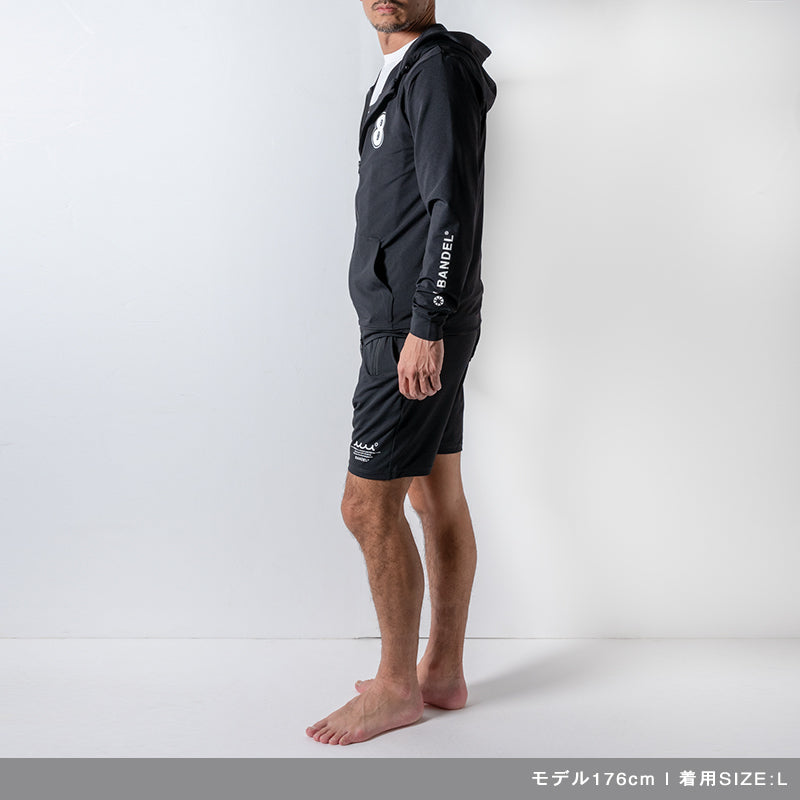 BANDEL muta バンデル ムータ ジップパーカー ラッシュガード Limited Rush Parka BM-RP Black ブラック