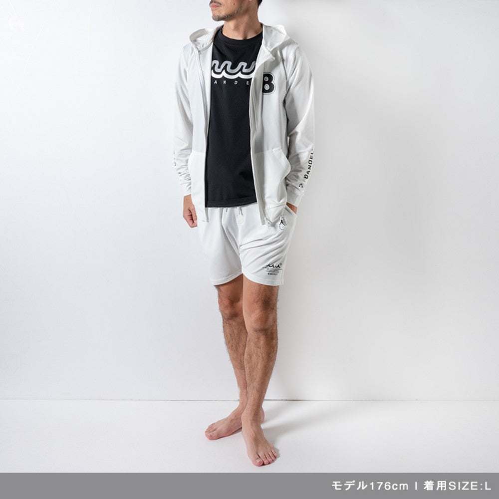 BANDEL muta バンデル ムータ ジップパーカー ラッシュガード Limited Rush Parka BM-RP White ホワイト