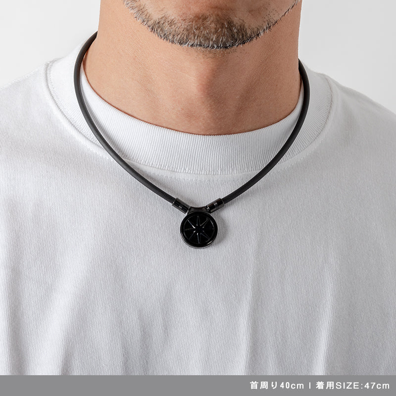 Healthcare Necklace Earth 2.0 ネックレス 磁気ネックレス 47cm / All Black