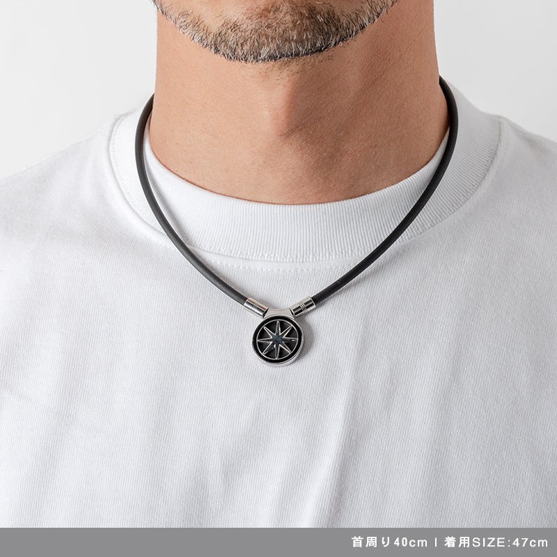 Healthcare Necklace Earth 2.0 ネックレス 磁気ネックレス 47cm / BlackxSilver