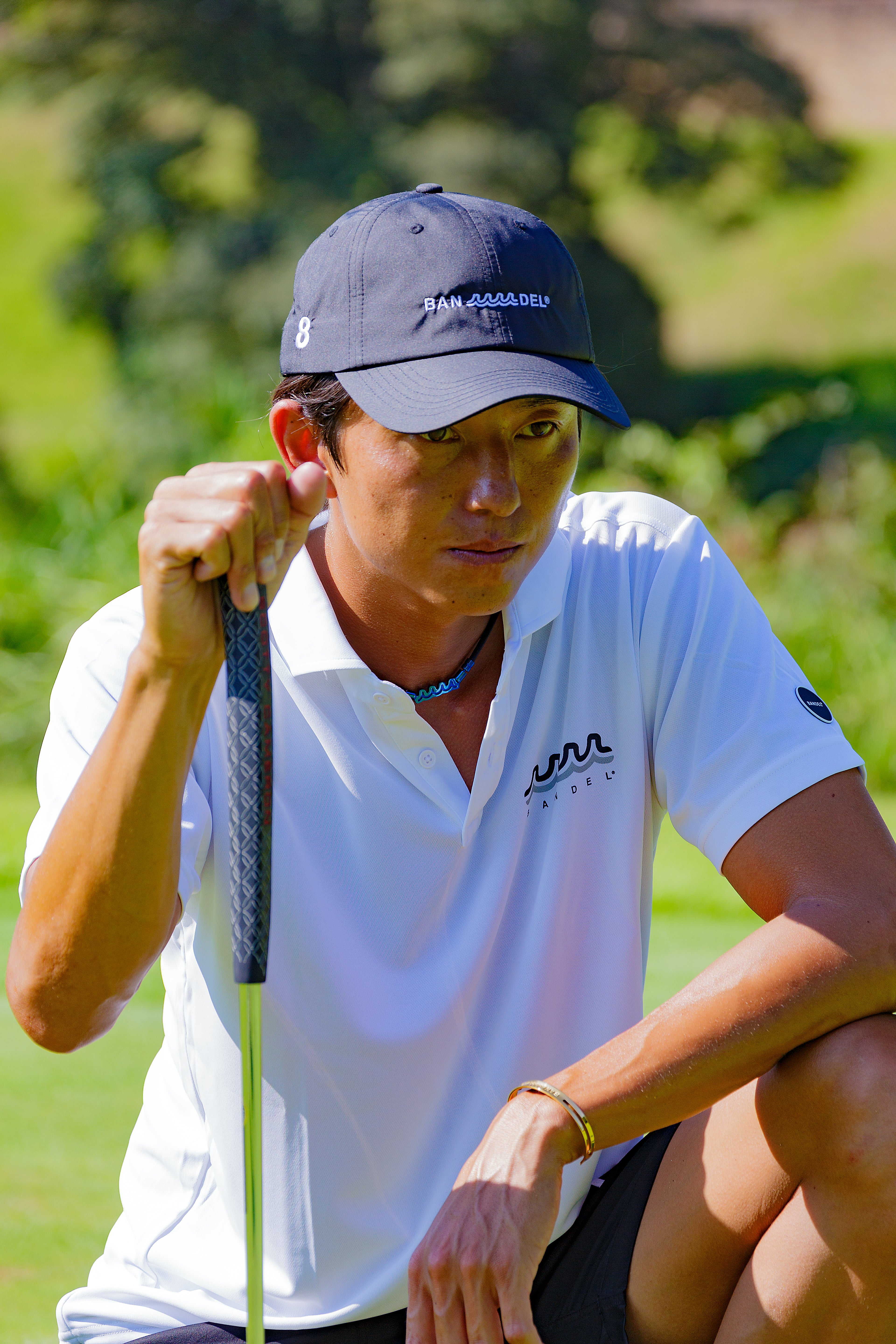 BANDEL × muta コラボ 2024AW 新色 Healthcare Necklace Wave HLCNW-MT チタン / Black×Blue