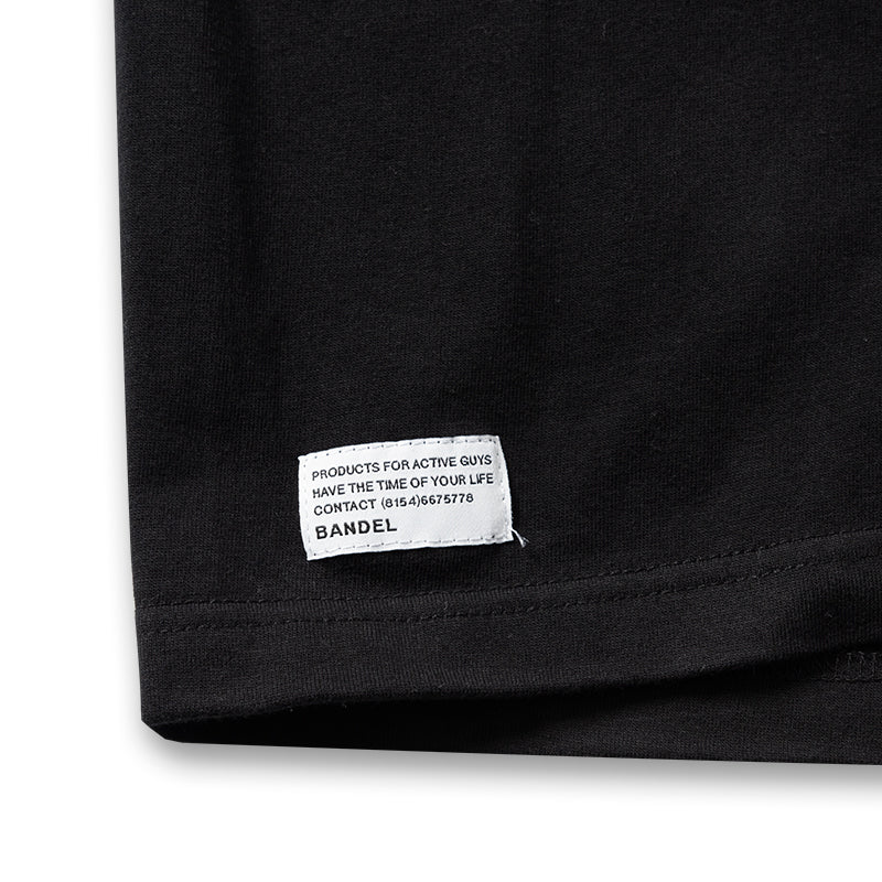 LANDSCAPE INITIALS TEE BAN-T037 Tシャツ コットン100% 型崩れ防止 / BLACK