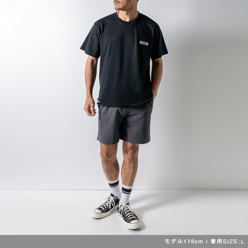LANDSCAPE INITIALS TEE BAN-T037 Tシャツ コットン100% 型崩れ防止 / BLACK