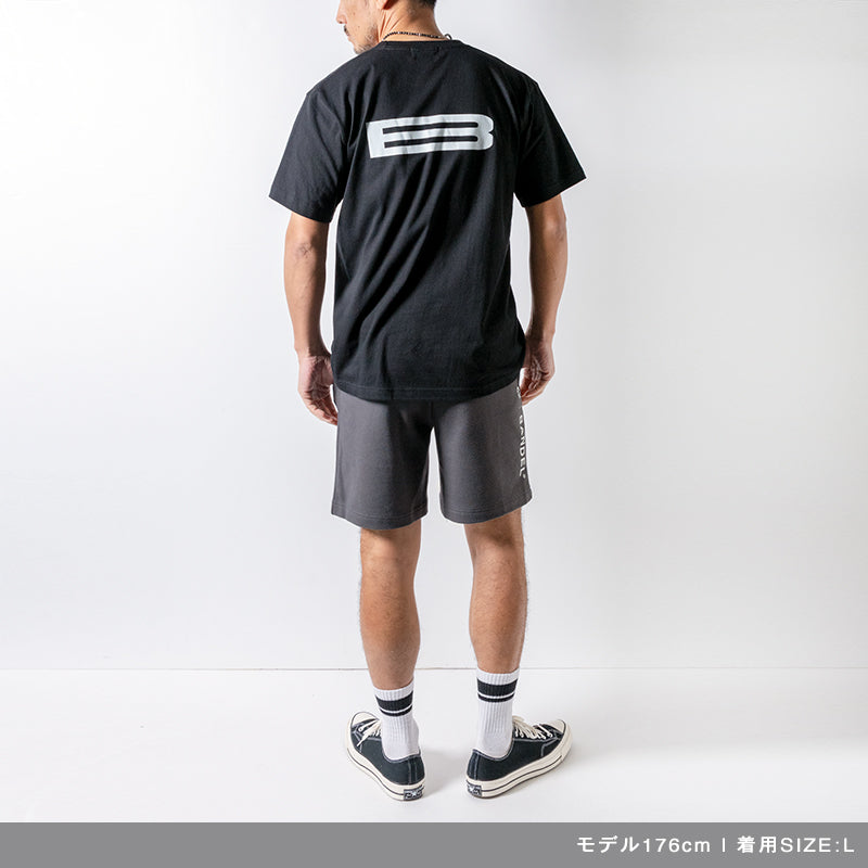 LANDSCAPE INITIALS TEE BAN-T037 Tシャツ コットン100% 型崩れ防止 / BLACK