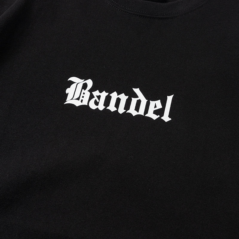OLDENGLISH LETTERING TEE BAN-T039 Tシャツ コットン100% 吸湿 速乾 ビッグシルエット / BLACK