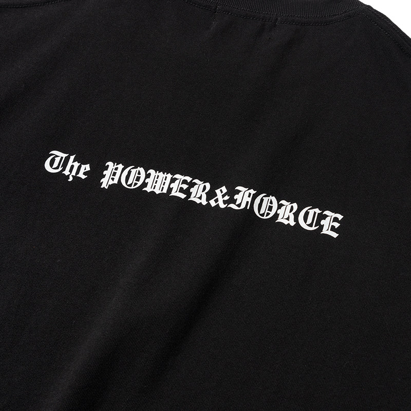 OLDENGLISH LETTERING TEE BAN-T039 Tシャツ コットン100% 吸湿 速乾 ビッグシルエット / BLACK
