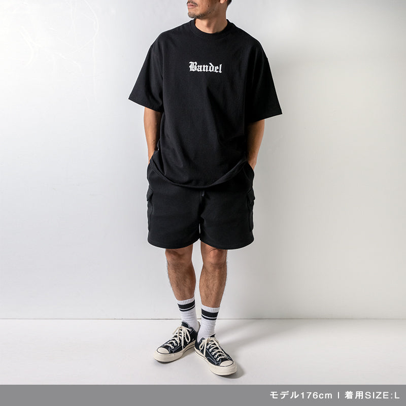 OLDENGLISH LETTERING TEE BAN-T039 Tシャツ コットン100% 吸湿 速乾 ビッグシルエット / BLACK