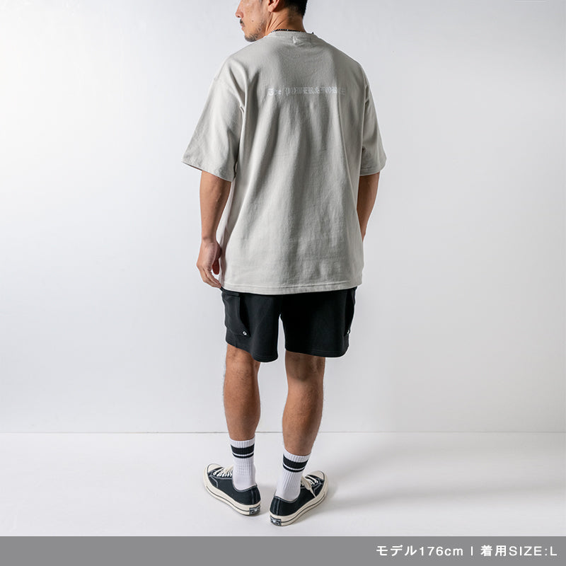 OLDENGLISH LETTERING TEE BAN-T039 Tシャツ コットン100% 吸湿 速乾 ビッグシルエット / GREY