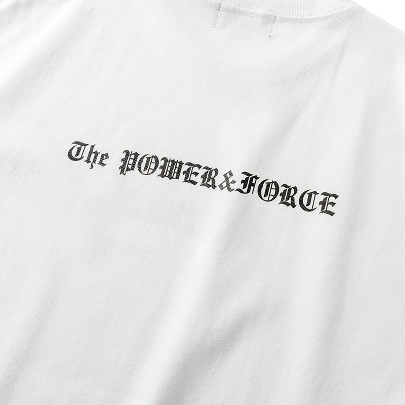 OLDENGLISH LETTERING TEE BAN-T039 Tシャツ コットン100% 吸湿 速乾 ビッグシルエット / WHITE