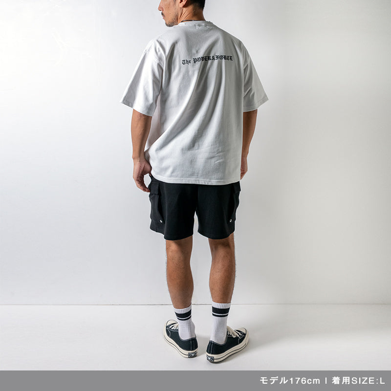 OLDENGLISH LETTERING TEE BAN-T039 Tシャツ コットン100% 吸湿 速乾 ビッグシルエット / WHITE