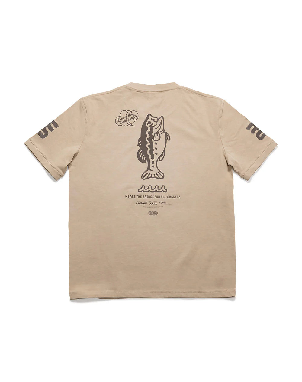 Kuromi × muta MARINE Fishing ストレッチTシャツ BEIGE