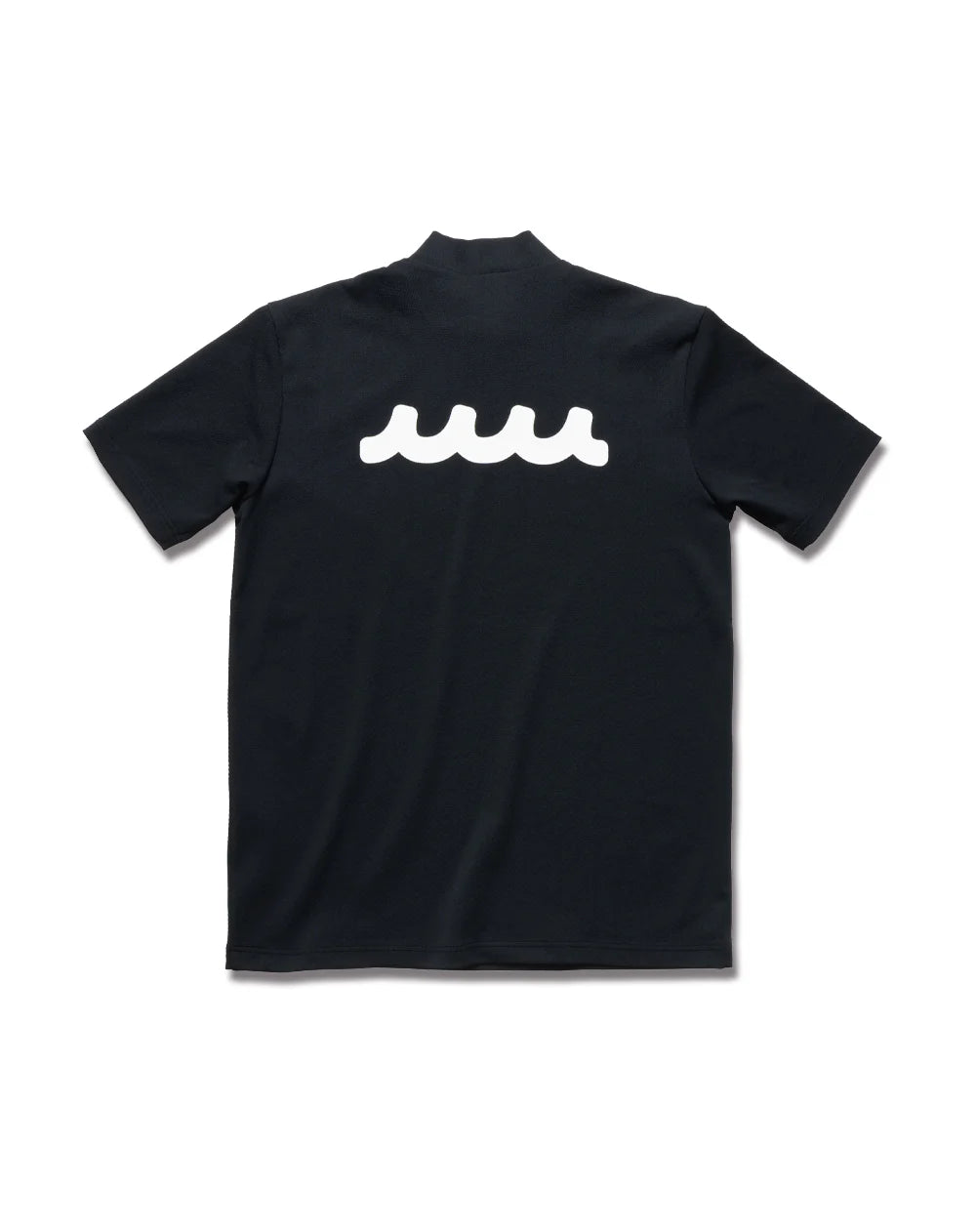 ポップコーンニット モックネックシャツ BLACK