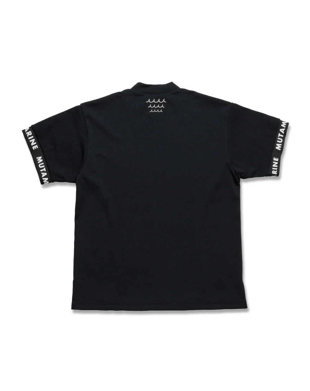 ポップコーンニット モックネックシャツ BLACK