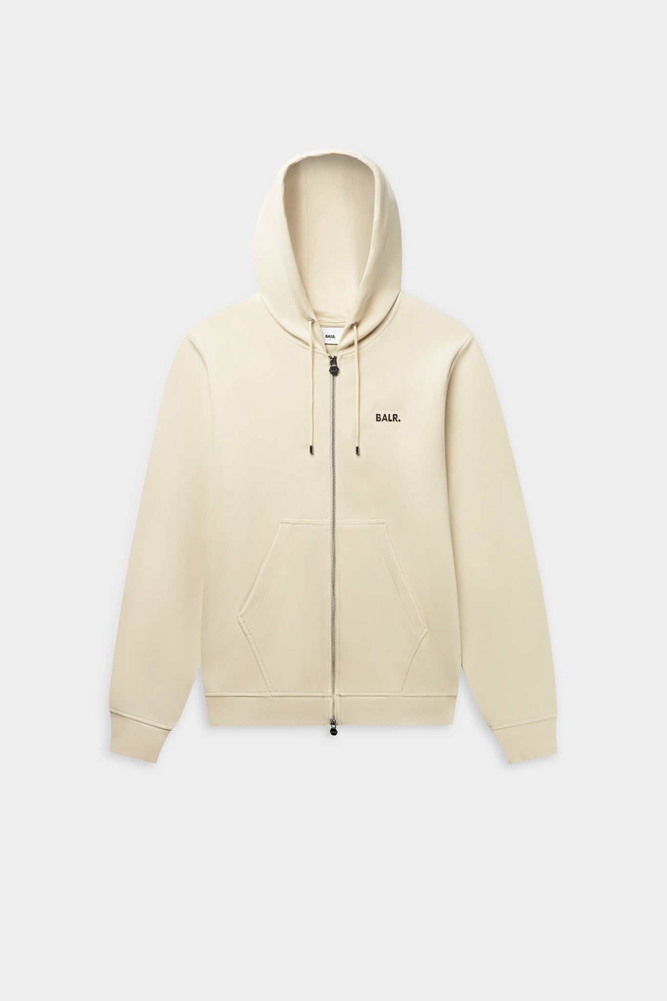 Q-Series Regular Fit Zip Through Hoodie B1269.1001 フーディー ダブルジップ / White Swan