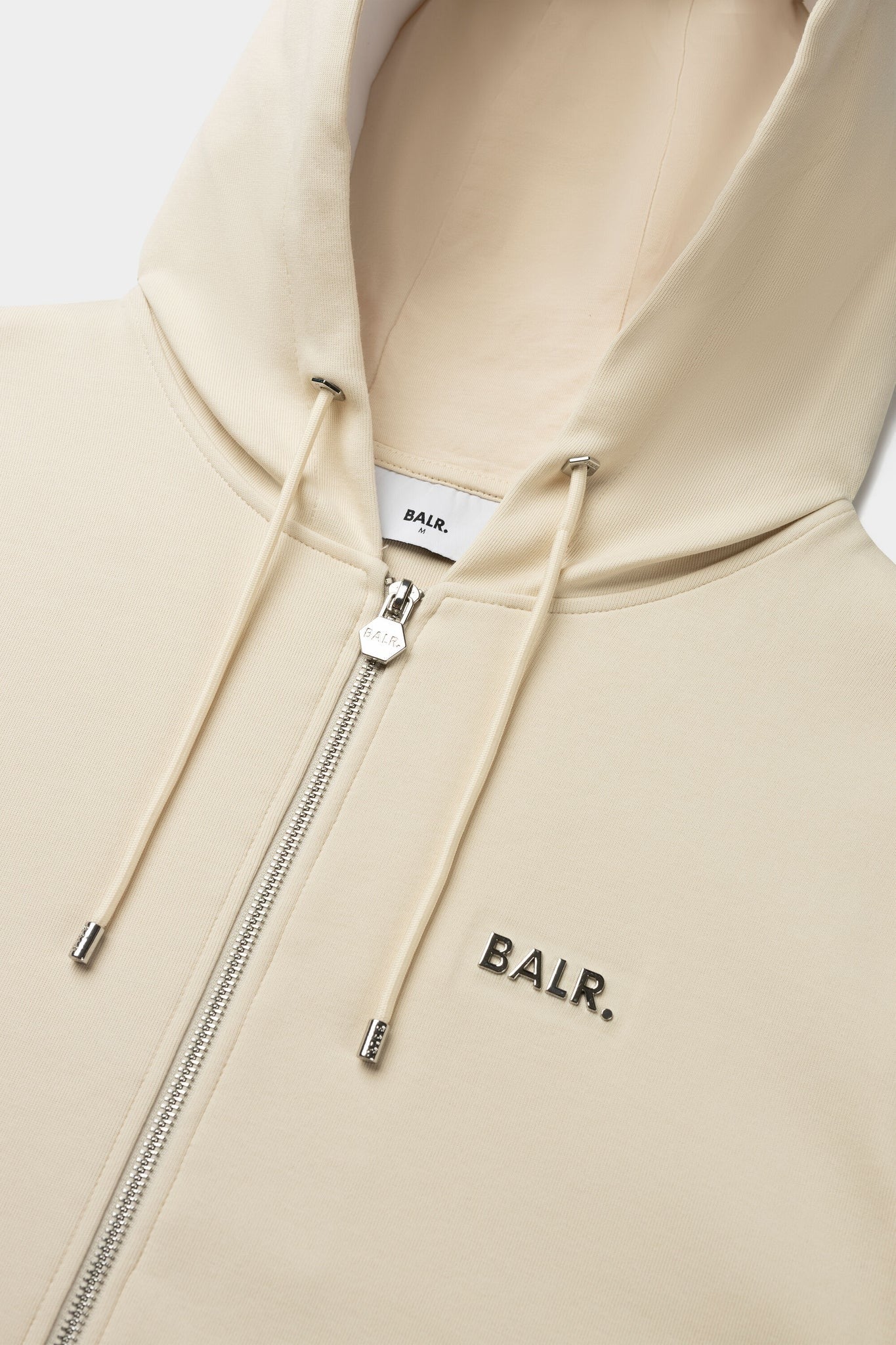 Q-Series Regular Fit Zip Through Hoodie B1269.1001 フーディー ダブルジップ / White Swan