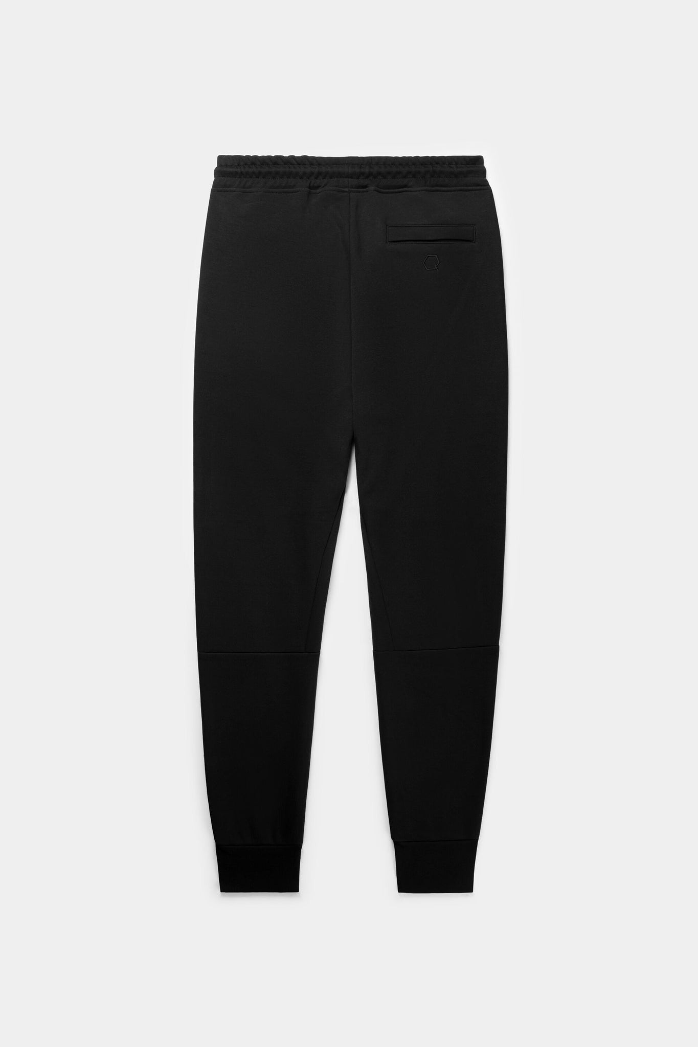 Q-Series Regular Fit Jogger B1411.1106 スウェットパンツ ジップ付きポケット ストレッチ 吸湿性 耐久性 / Black