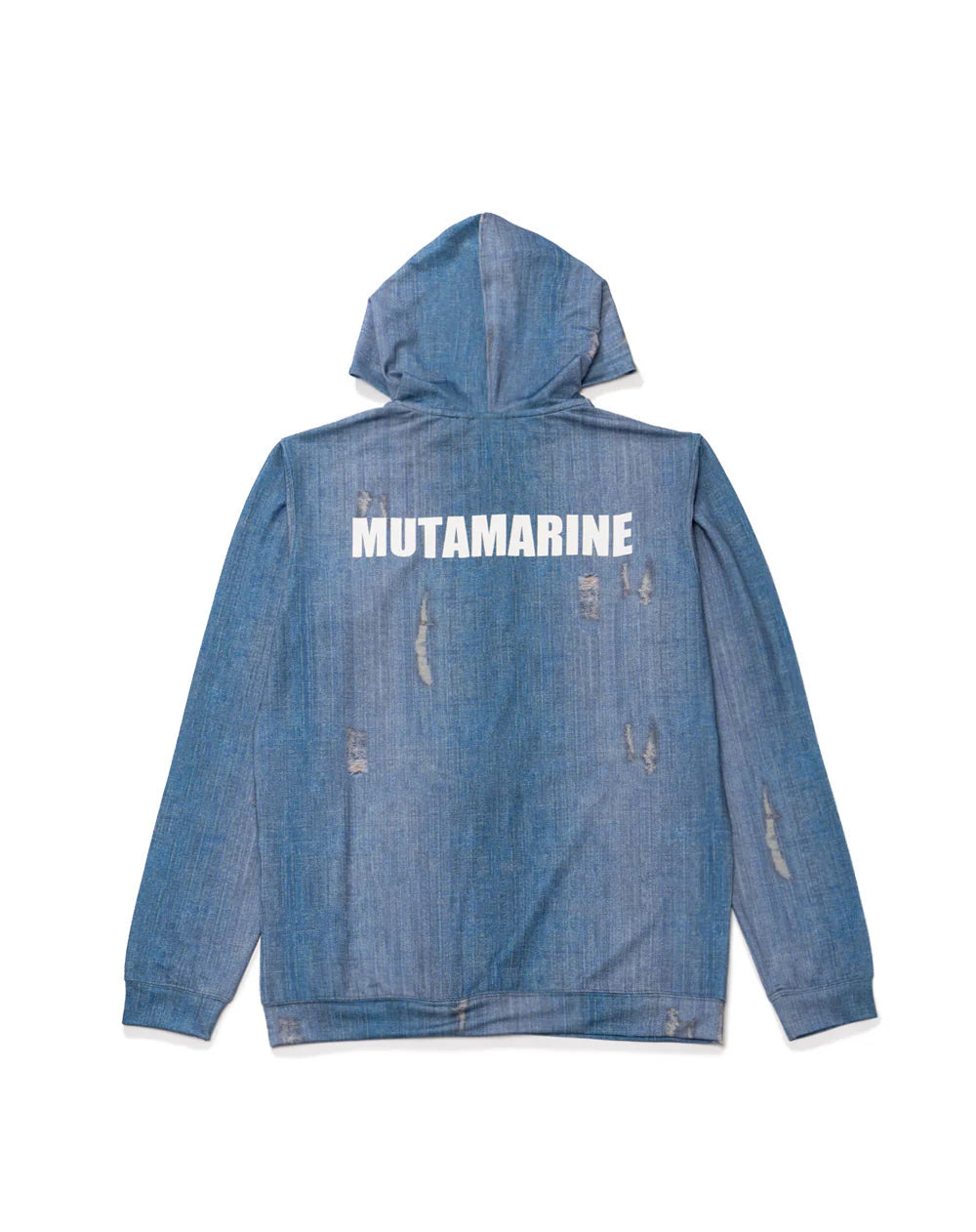 ダメージデニム柄 ラッシュパーカー MMTK-435071-DM