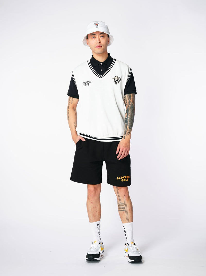 ベスト Skull Icon Sweater Vest 763432701 WHITE