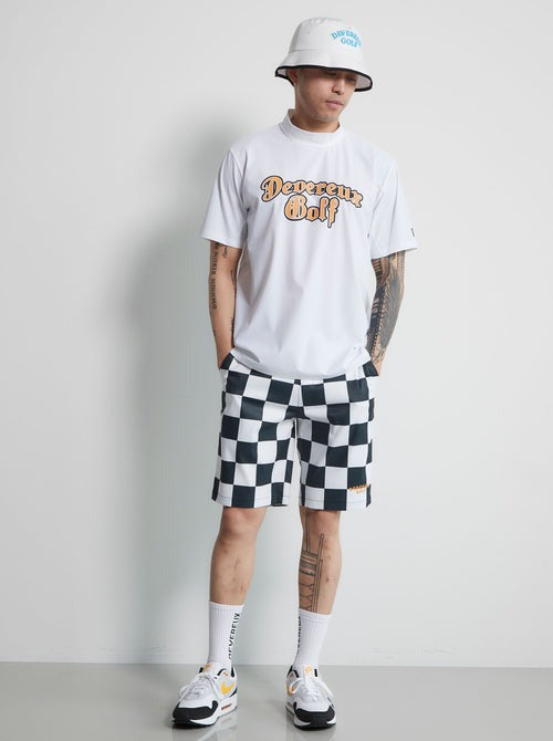 モックネック ロゴフロントモック S/S 763472022 WHITE