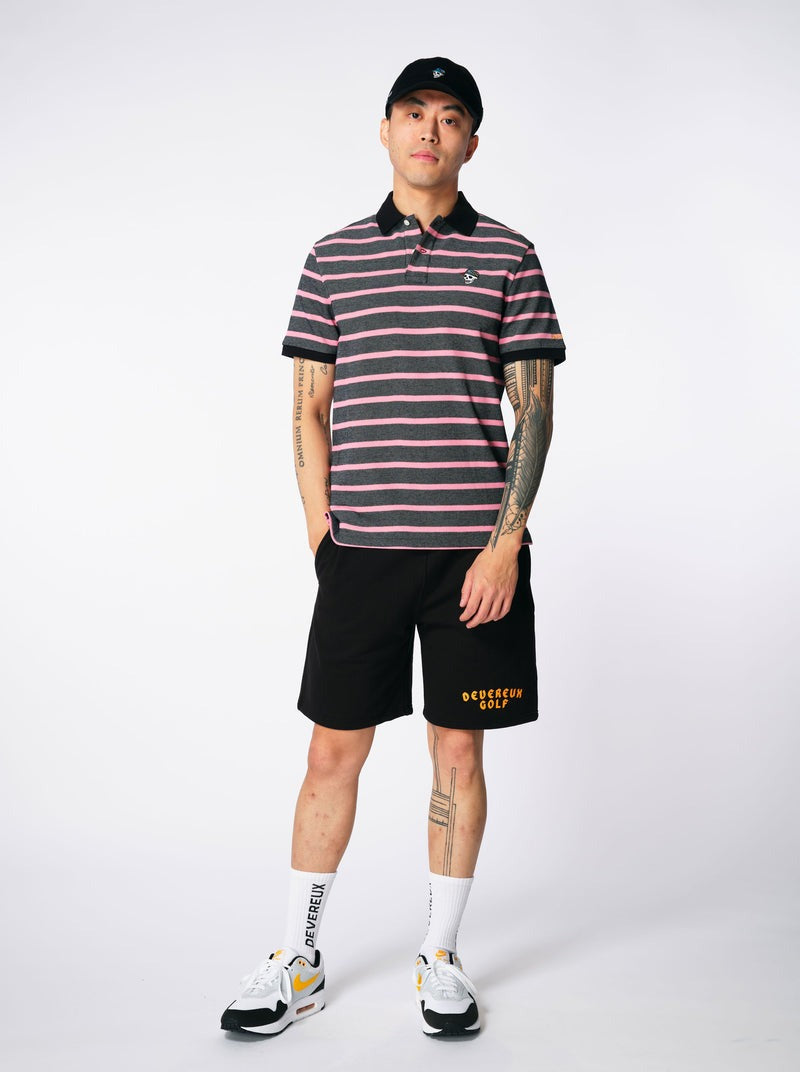 ポロシャツ Classic Border Polo 763472026 BLACKxPINK